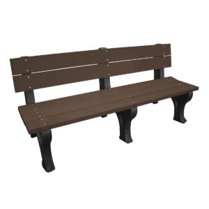 Vestil Bench Traditional Backed 72 Bk Leg