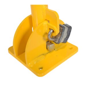 Vestil BOL-FD-36-Y Fold-Down Steel Bollard Yellow 42