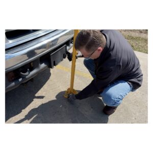 Vestil BOL-FD-36-Y Fold-Down Steel Bollard Yellow 42