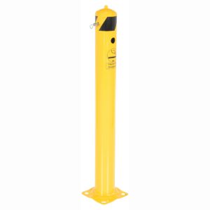 Vestil BOL-SMK Smokers Steel Safety Bollard Yellow