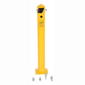 Vestil BOL-SMK-AS Smokers Steel Safety Bollard Yellow W/HDWR