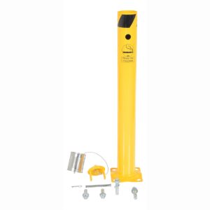 Vestil BOL-SMK-AS Smokers Steel Safety Bollard Yellow W/HDWR