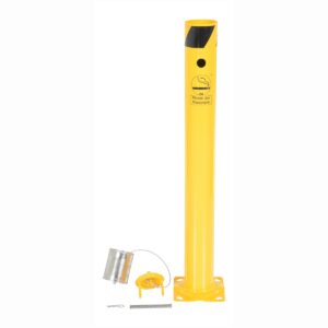 Vestil BOL-SMK Smokers Steel Safety Bollard Yellow