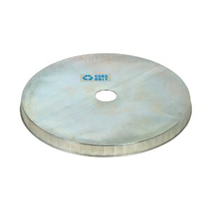 Vestil CAN-CAP-G Open Head Galv Drum Cover Disposal Hole