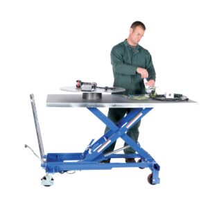 Vestil CART-1000-LD Hydraulic Single Scissor Cart 1K 63