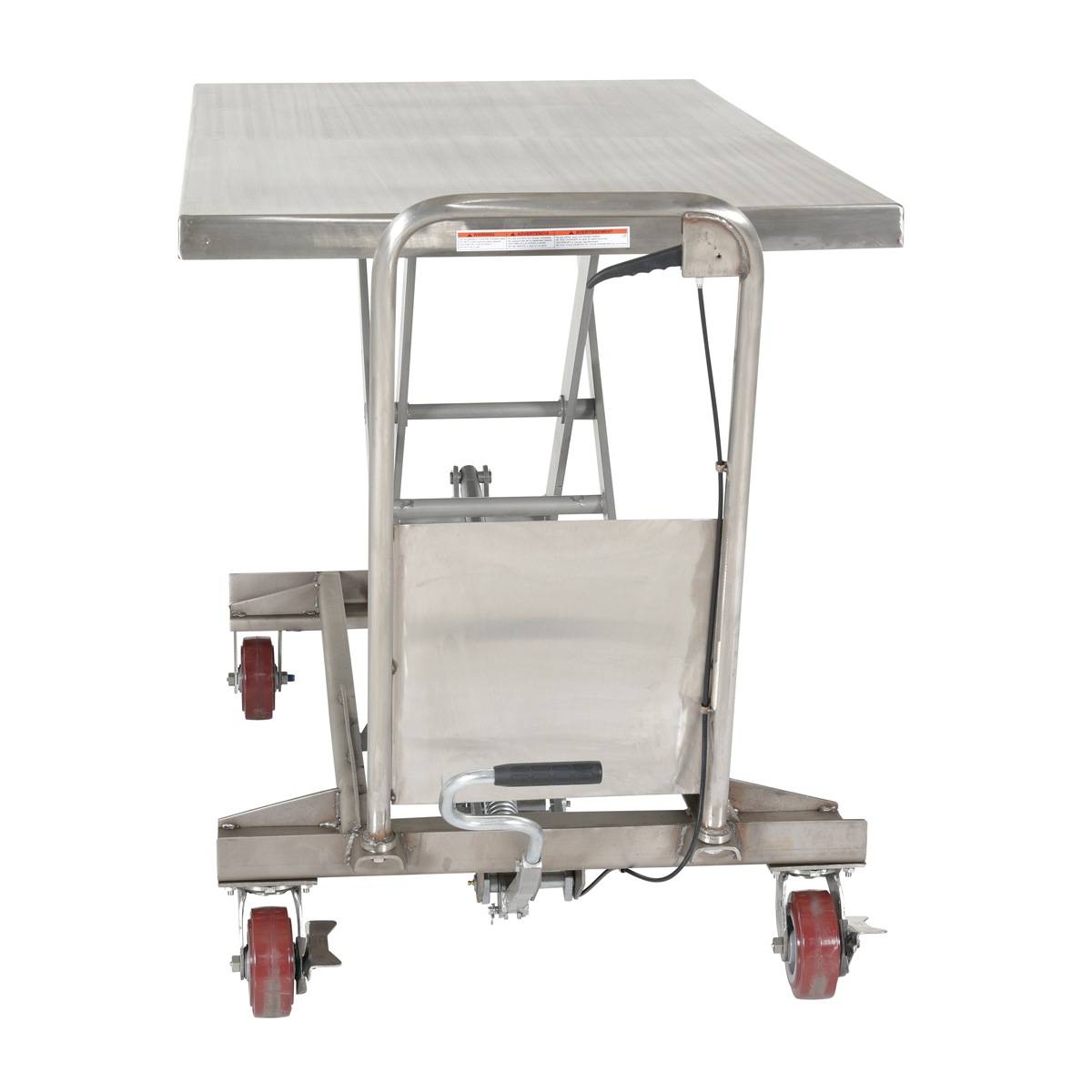 Vestil CART-1000-LD-PSS Partially Stainless Steel Elevating Cart 1K 31.5" X 63"