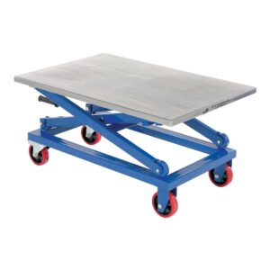 Vestil CART-1000-M Mech Scissors Cart, Hand Crank 26"X40" 1000 LBS Cap