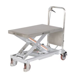 Vestil CART-1000-PSS Partial Stainless Steel Scissor Cart 1K 32.5