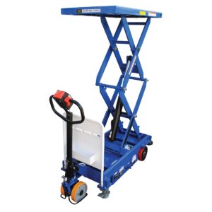 Vestil CART-1000D-DC-CTD Hydraulic Double Scissor Cart 1K 40" X 24"