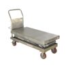 Vestil CART-1500-D-TS-PSS Partially Stainless Steel Elevating Cart 1.5K 24"X47.5"