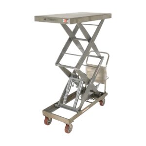 Vestil CART-1500-D-TS-PSS Partially Stainless Steel Elevating Cart 1.5K 24