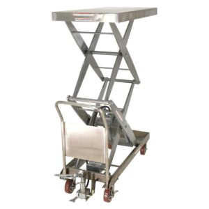 Vestil CART-1500-D-TS-PSS Partially Stainless Steel Elevating Cart 1.5K 24