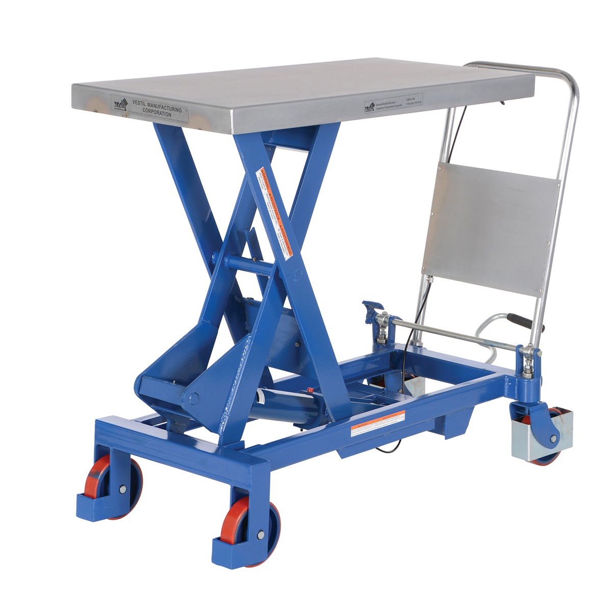 Vestil CART-1750 Hydraulic One Scissor Cart 1.75K 20"X39.5"