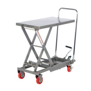 Vestil CART-200-ALUM Aluminum Elevating Cart 220LB 15.75