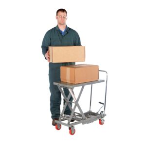 Vestil CART-200-ALUM Aluminum Elevating Cart 220LB 15.75