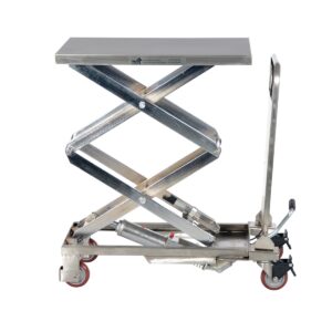 Vestil CART-200-D-PSS Partial Stainless Steel Elevating Cart 220LB 17.5