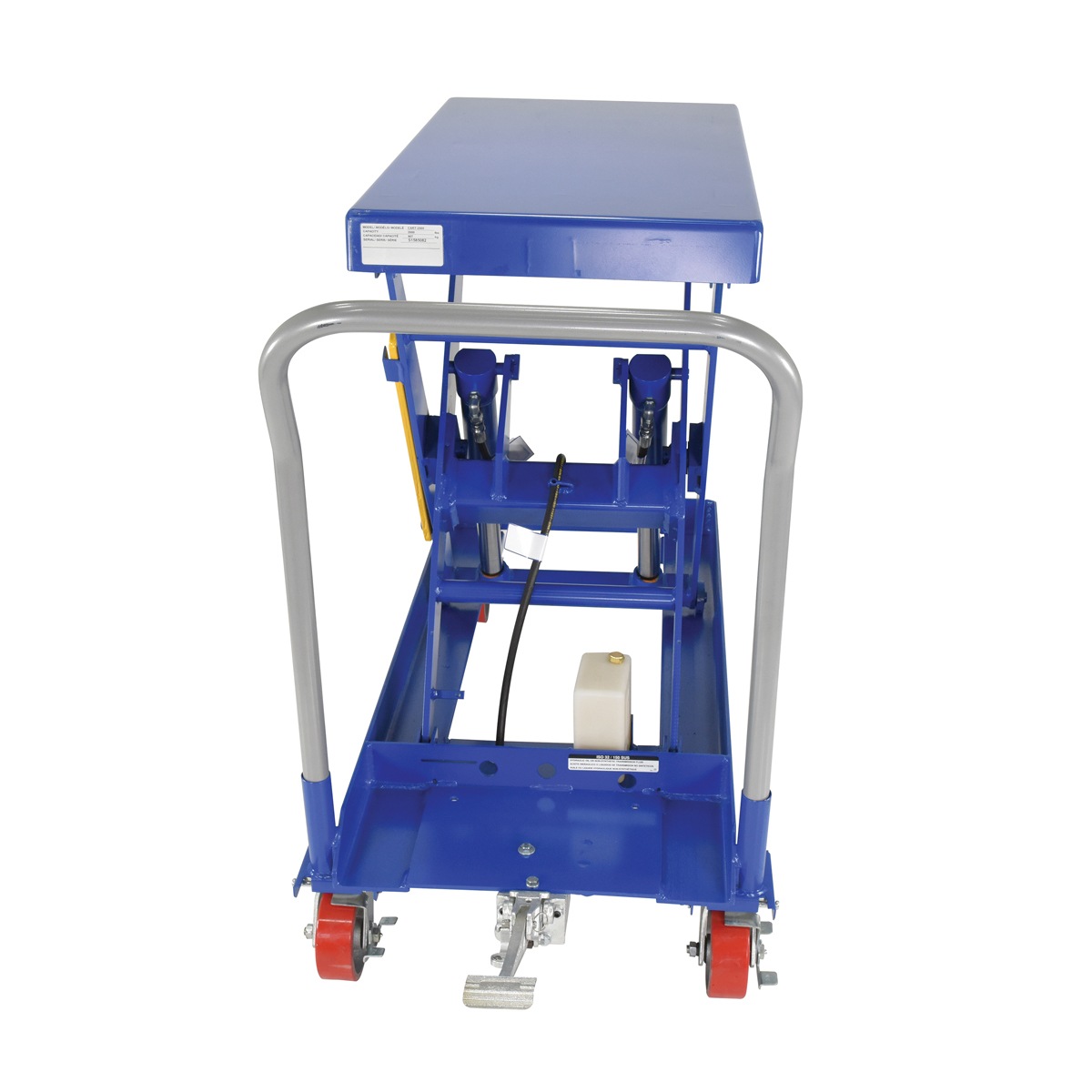 Vestil Hydraulic Elev Cart 2000 Foot Pump