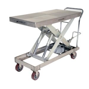 Vestil CART-2000-PSS Partially Stainless Steel Elevating Cart 2K 24