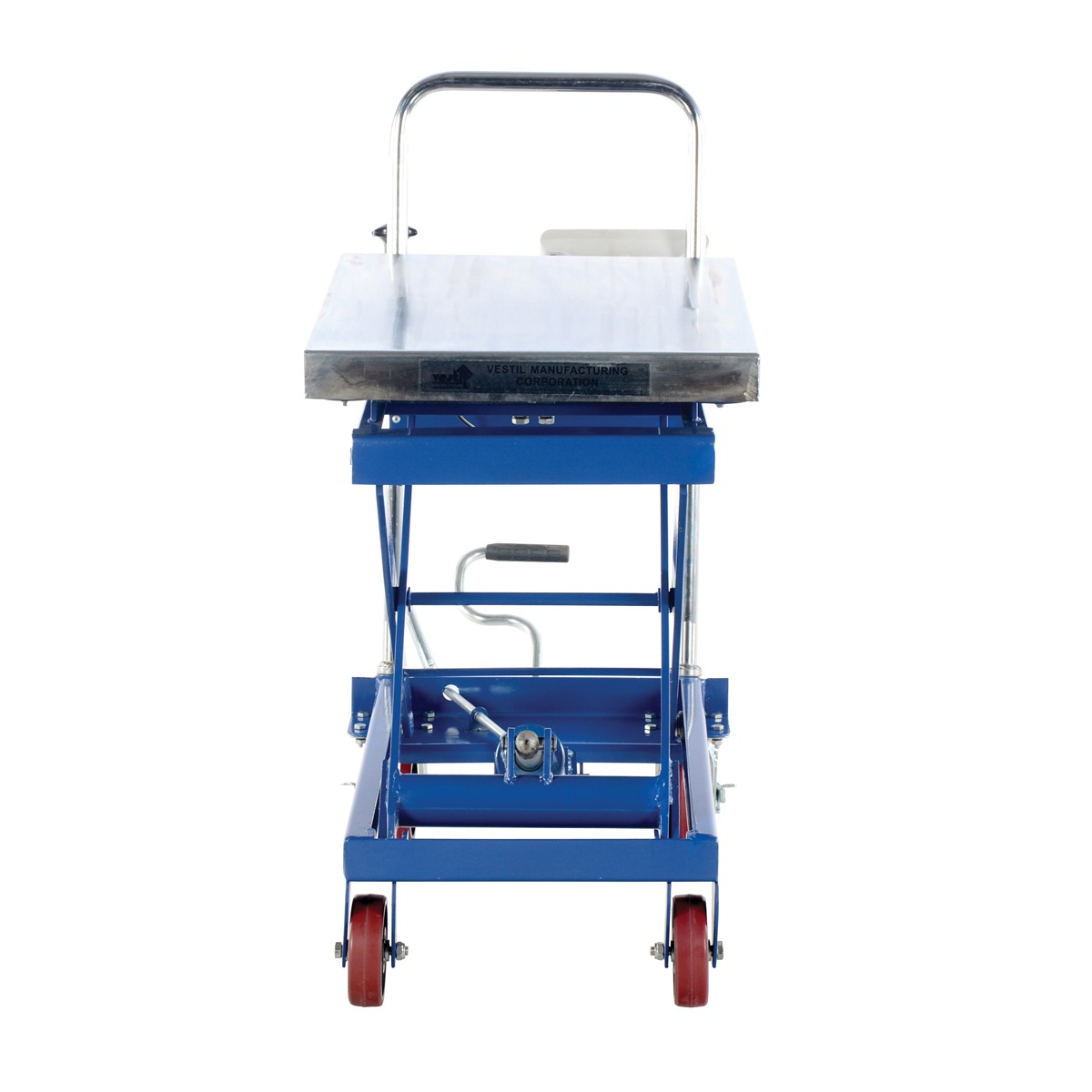 Vestil CART-500-SCL Steel Scissor Cart W/Scale 500LB 32"X19.5"