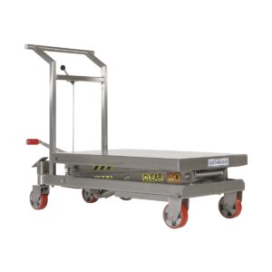 Vestil CART-800-D-SS Stainless Steel Scissor Cart 800 LBs