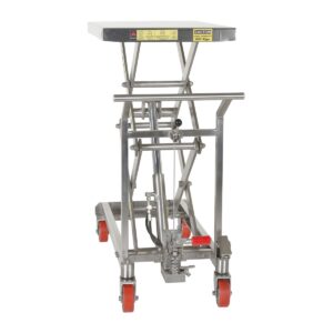 Vestil CART-800-D-SS Stainless Steel Scissor Cart 800 LBs