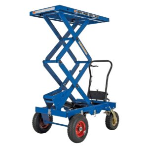 Vestil CART-PN-600-D Pneumatic Tire Cart Double Scissor 600LB