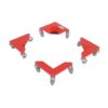 Vestil CMD-A-200-4PK Corner Mover Dolly Aluminum 4 Pack 200 LB. Capacity