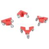 Vestil CMD-A-NS-200-4PK Corner Mover Dolly Aluminum Narrow Slot 4Pk 200#