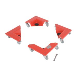 Vestil CMD-S-300-4PK Corner Mover Dolly Steel 4 Pack 300 LB. Cap.