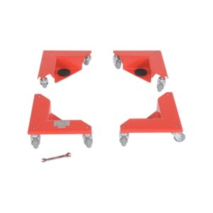 Vestil CMD-S-300-4PK Corner Mover Dolly Steel 4 Pack 300 LB. Cap.