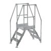 Vestil Galvanized Cross-Over Ladder 3 Step
