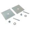 Vestil Car Stop Glue Down Anchor Plate