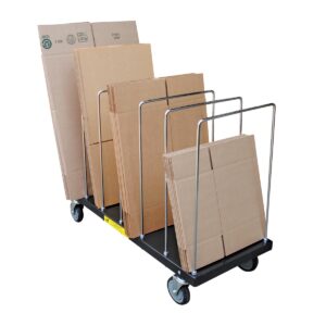 Vestil CTPT-1844-CK Portable Carton Cart W/ Dividers 18