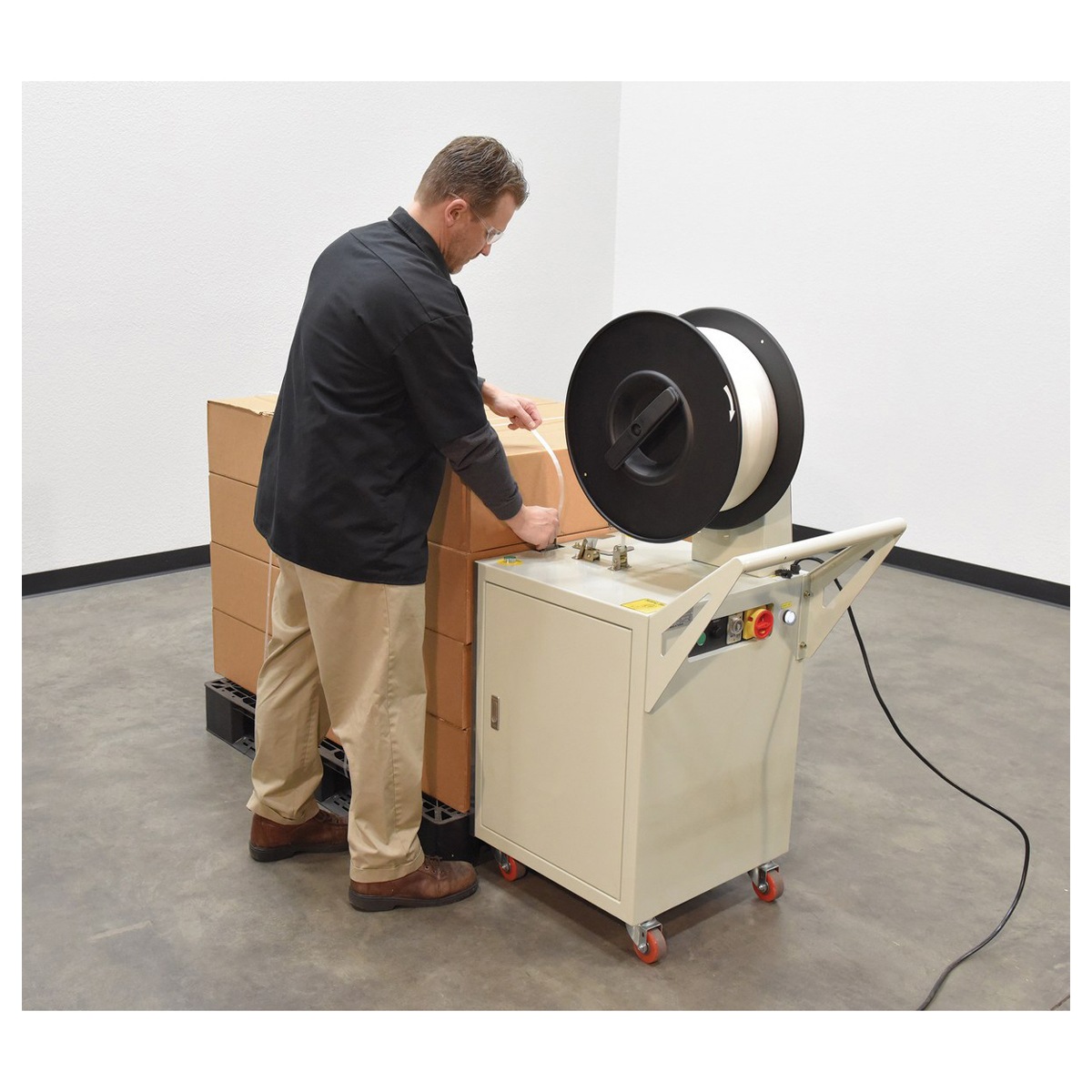 Vestil DBA-130 Semi-Automatic Probe Strapping Machine