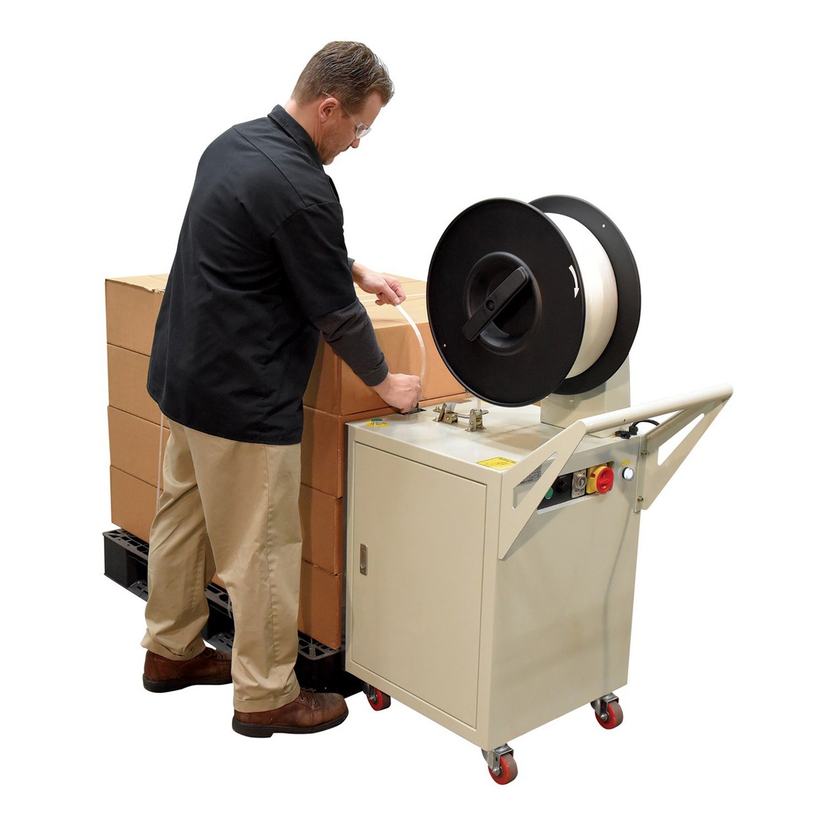 Vestil DBA-130 Semi-Automatic Probe Strapping Machine