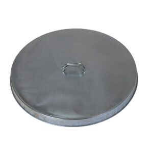Vestil DC-245-H Open Head Galvanized Drum Cover W/Handle