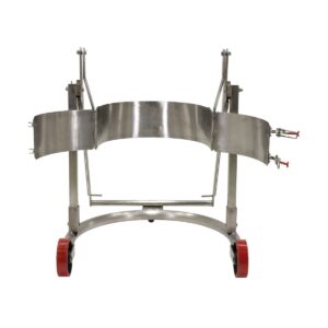 Vestil DCR-110-55-SS Stainless Steel Manual Drum Carrier/Rotator