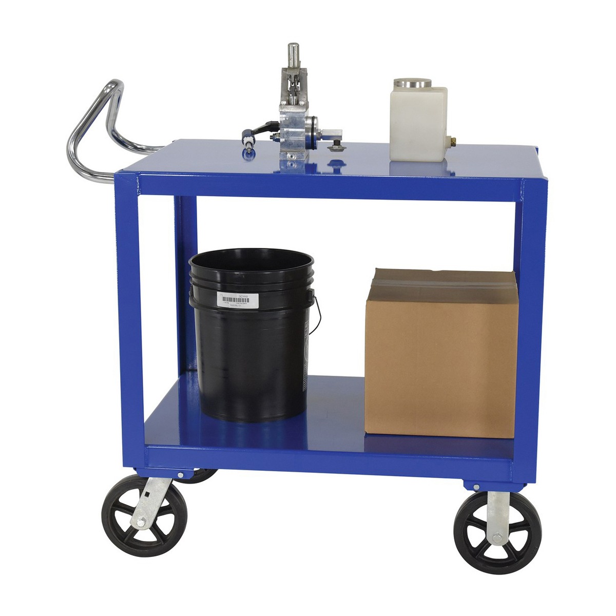 Vestil Ergo Handle Cart Rubber Casters