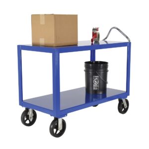 Vestil Ergo Handle Cart Rubber Casters