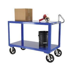 Vestil Ergo Handle Cart Rubber Casters