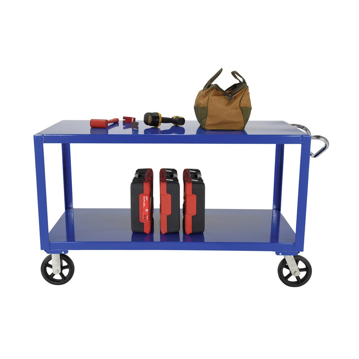 Vestil Ergo Handle Cart Rubber Casters
