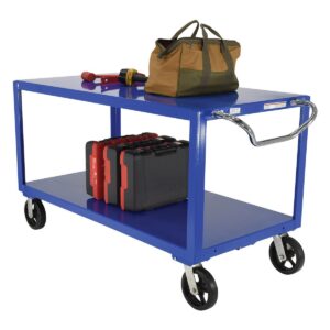 Vestil Ergo Handle Cart Rubber Casters