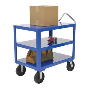 Vestil Heavy Duty Ergo Handle Cart 3Shelf