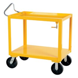 Vestil Ergo Handle Cart W/Drain Yellow