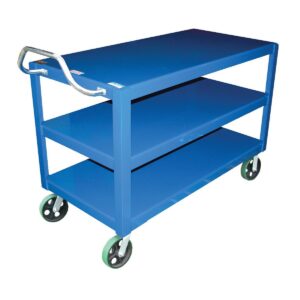 Vestil Heavy Duty Ergo Handle Cart 3Shelf
