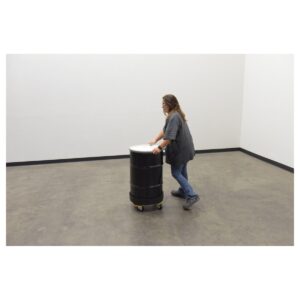 Vestil Drum Dolly HD Poly Black