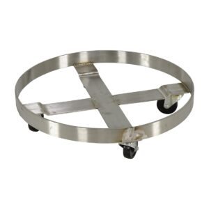 Vestil DRUM-SS-55-H Mobile Drum Dolly-Stainless Steel 55 Gal
