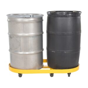 Vestil DRUM-X2-55-GFN Double Drum Dolly 55 Gallon GFN Casters