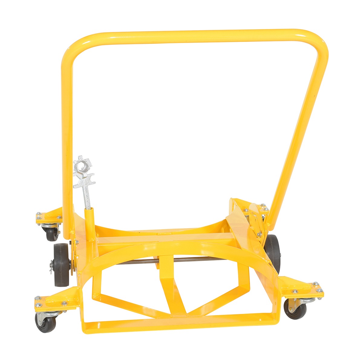 Vestil DRUM-X2-PU-LP Low Profile Double Drum Dolly PU Casters 2000#