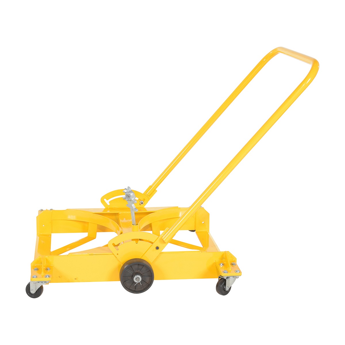 Vestil DRUM-X2-PU-LP Low Profile Double Drum Dolly PU Casters 2000#